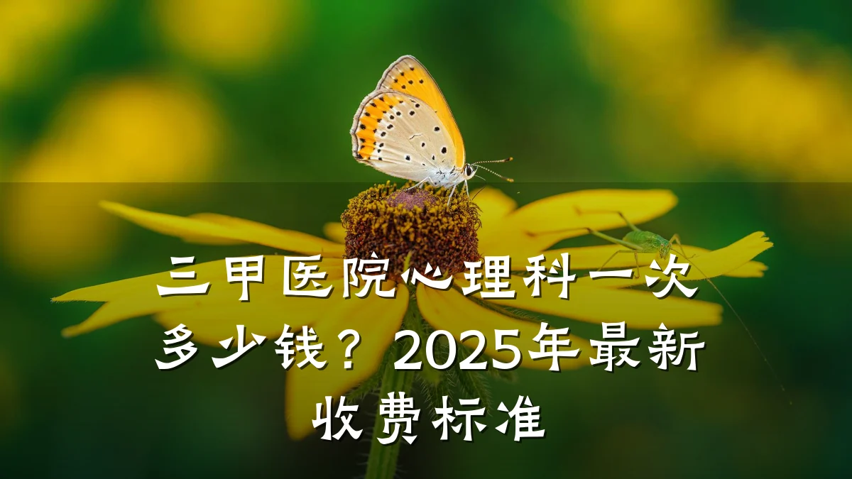 三甲医院心理科一次多少钱？2025年最新收费标准