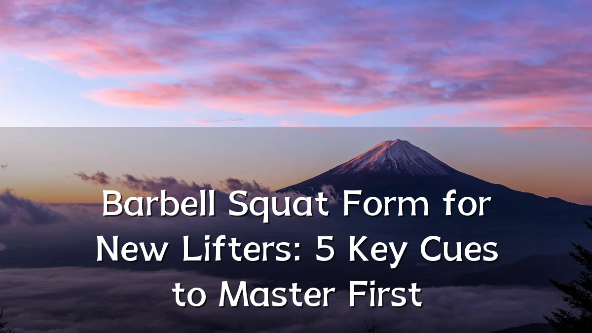 Barbell Squat Form for New Lifters: 5 Key Cues to Master First
