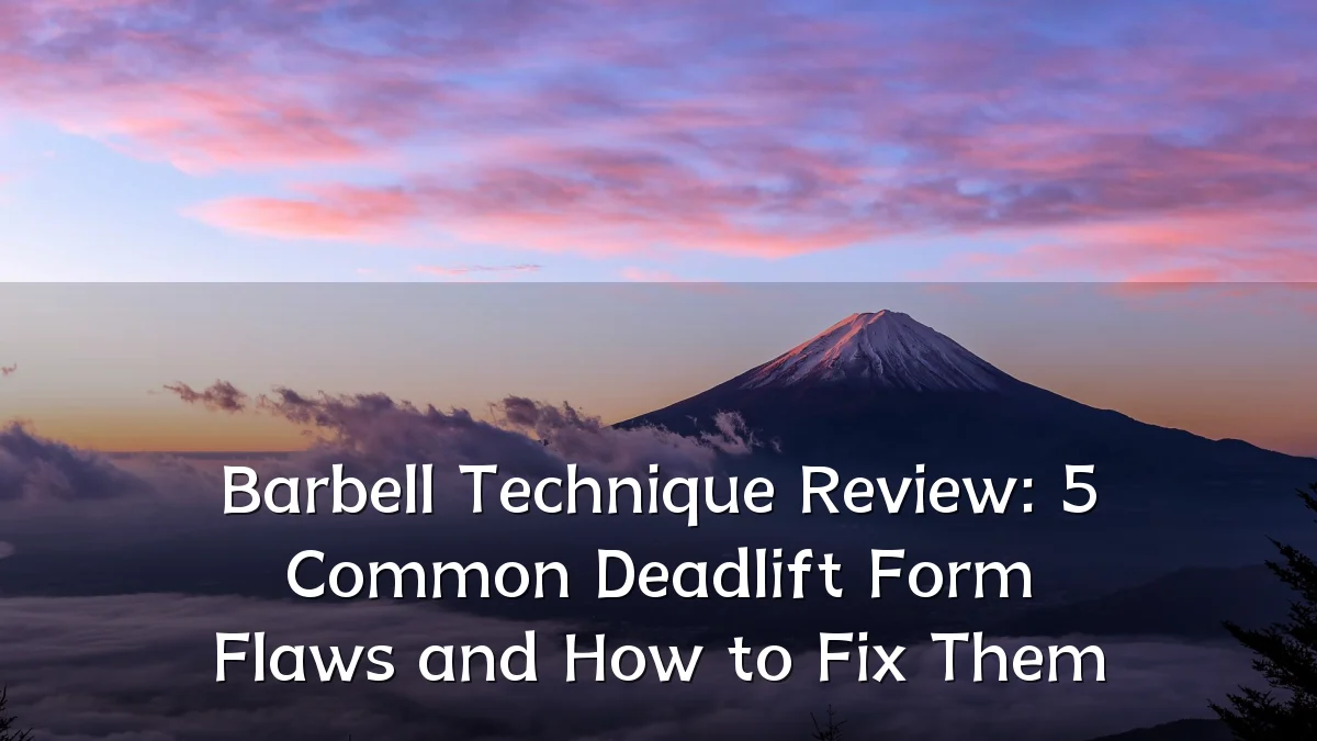 Barbell Technique Review: 5 Common Deadlift Form Flaws and How to Fix Them