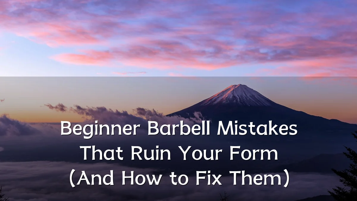 Beginner Barbell Mistakes That Ruin Your Form (And How to Fix Them)