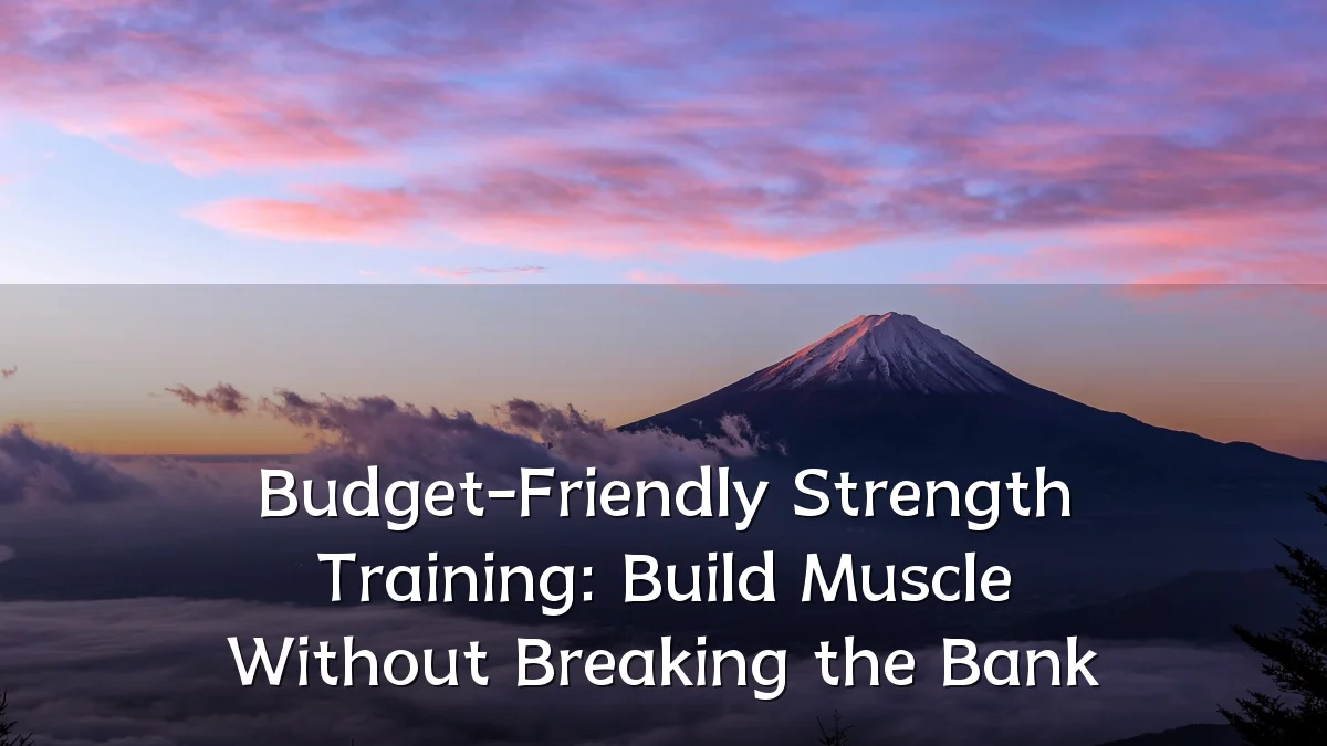 Budget-Friendly Strength Training: Build Muscle Without Breaking the Bank