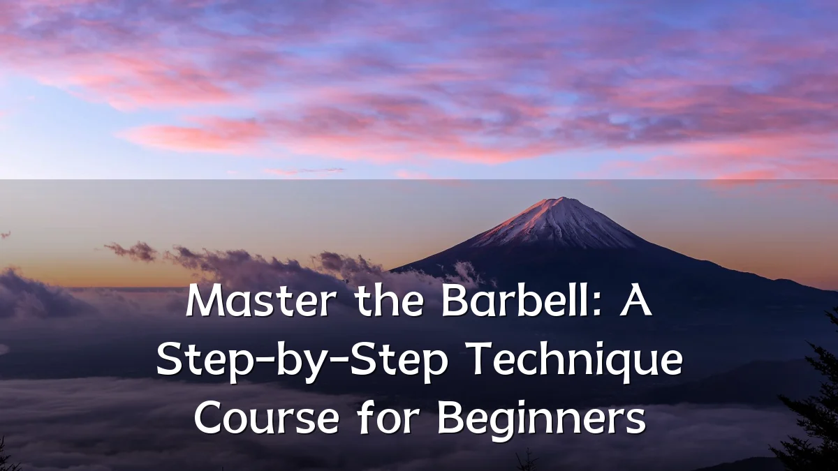 Master the Barbell: A Step-by-Step Technique Course for Beginners