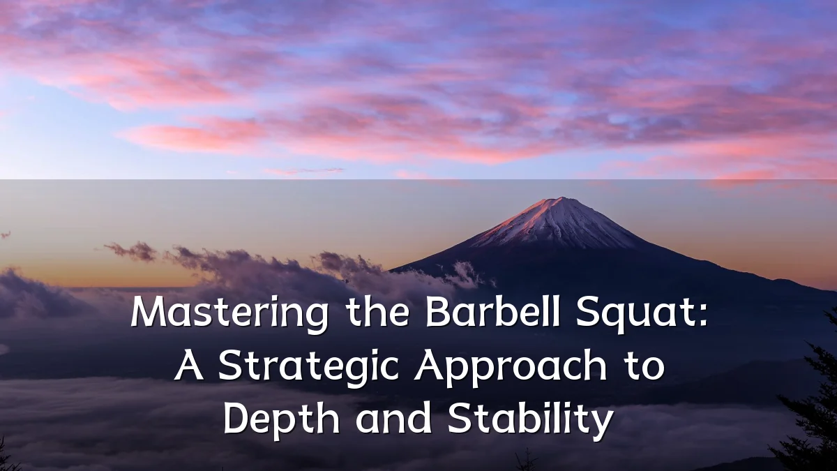 Mastering the Barbell Squat: A Strategic Approach to Depth and Stability