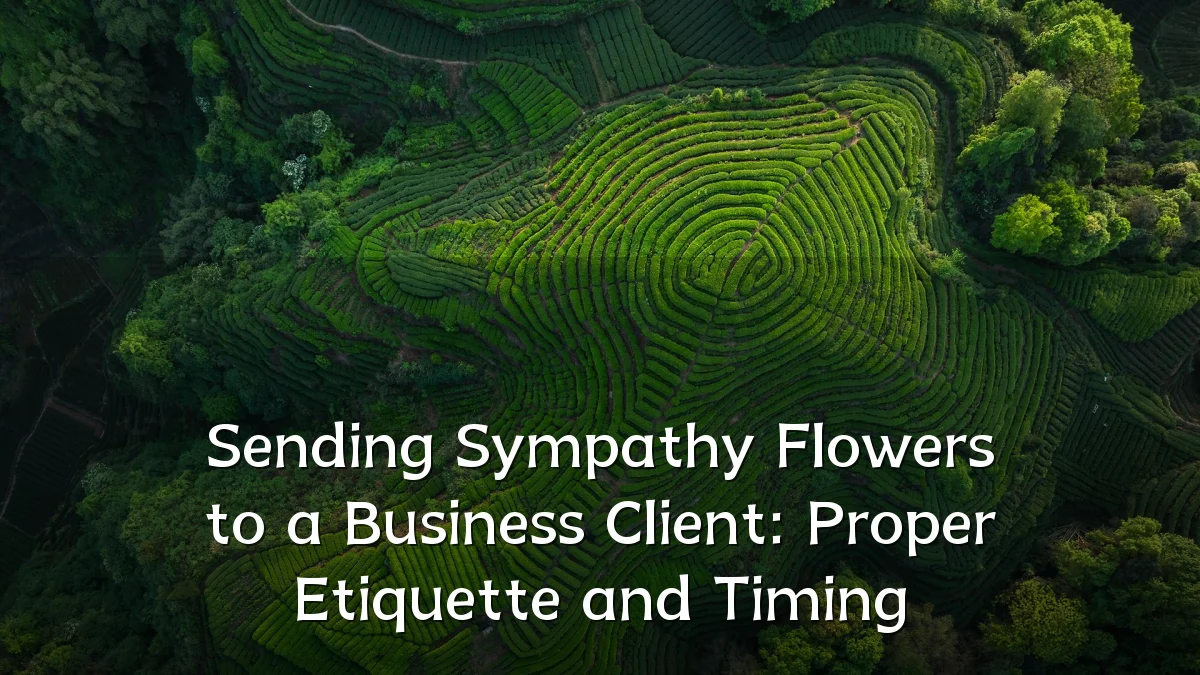 Sending Sympathy Flowers to a Business Client: Proper Etiquette and Timing