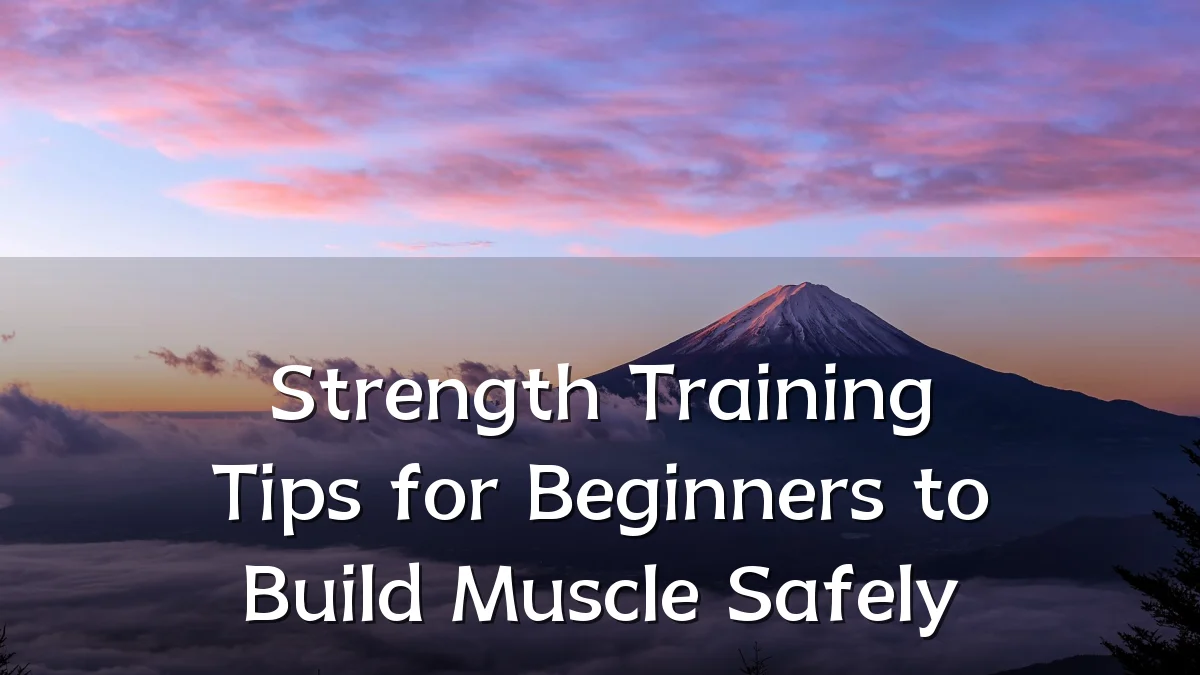 Strength Training Tips for Beginners to Build Muscle Safely