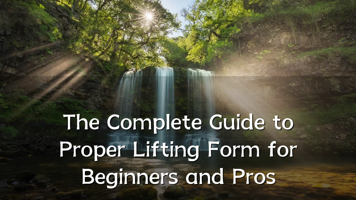 The Complete Guide to Proper Lifting Form for Beginners and Pros