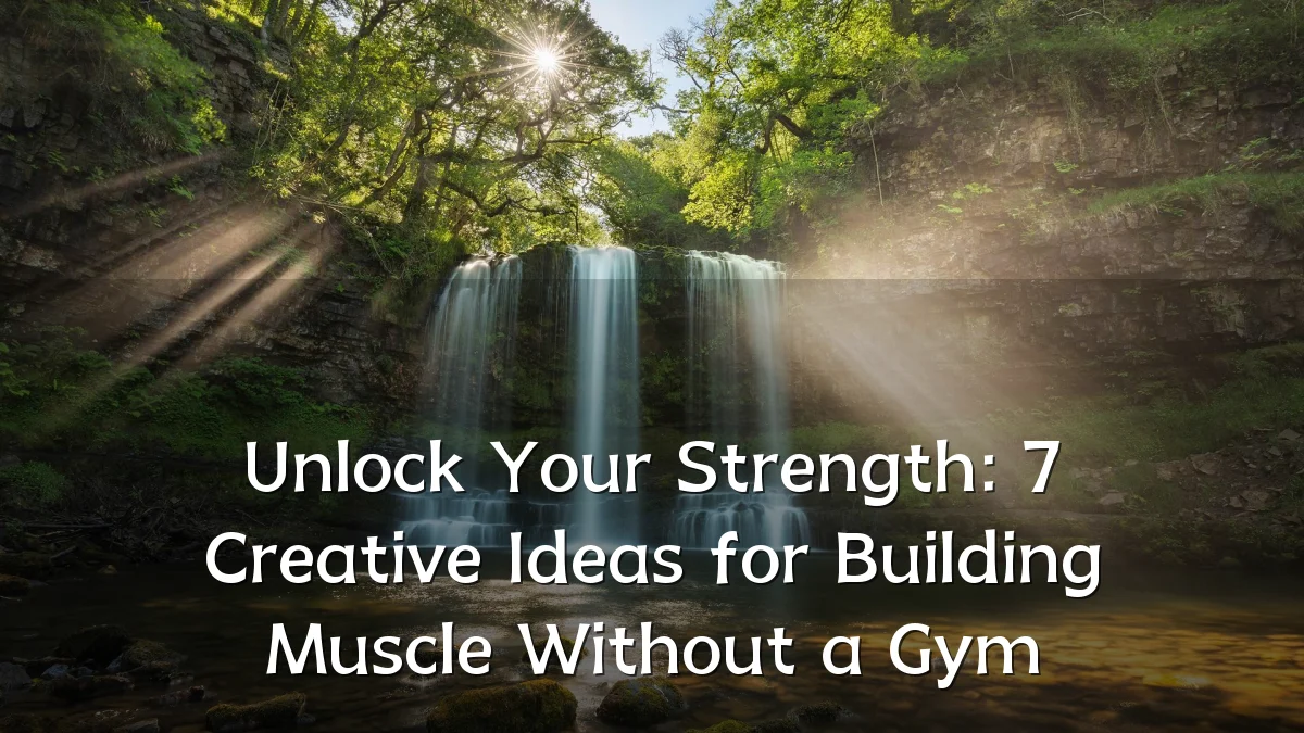 Unlock Your Strength: 7 Creative Ideas for Building Muscle Without a Gym