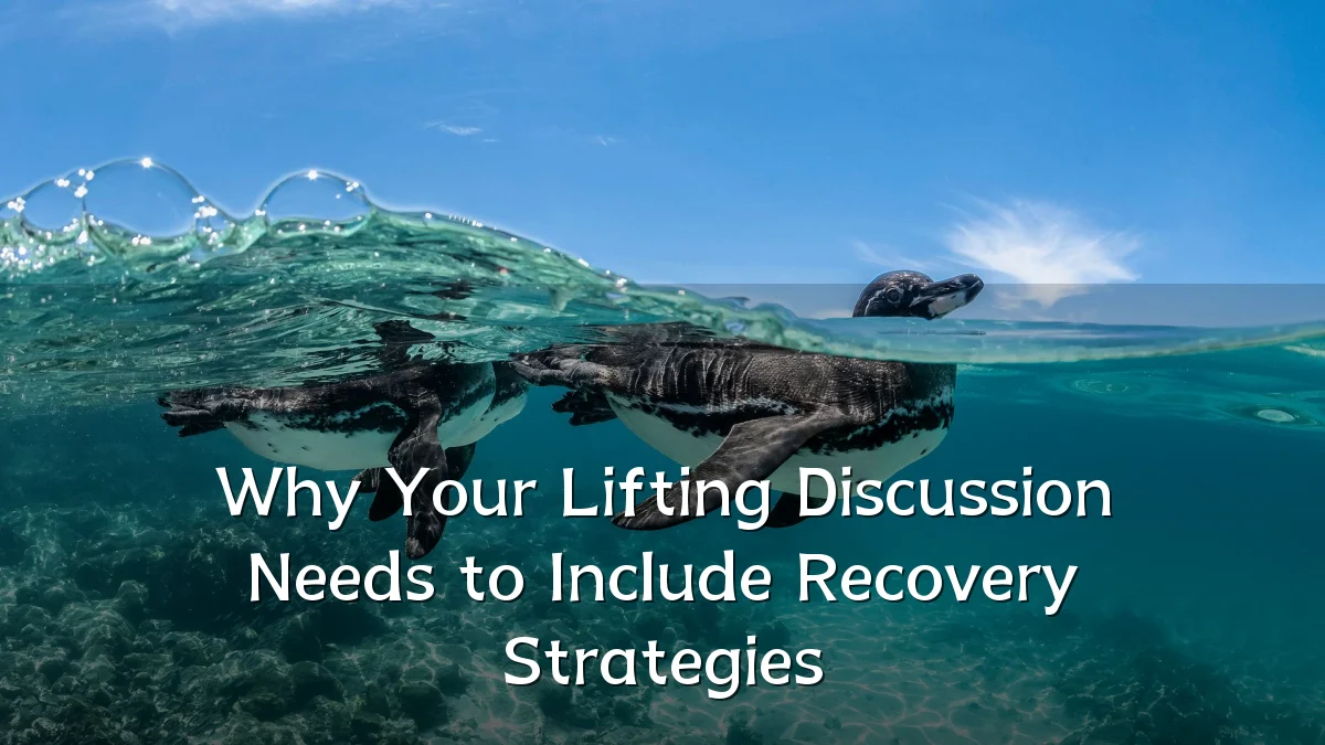 Why Your Lifting Discussion Needs to Include Recovery Strategies