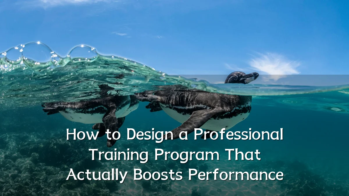 How to Design a Professional Training Program That Actually Boosts Performance