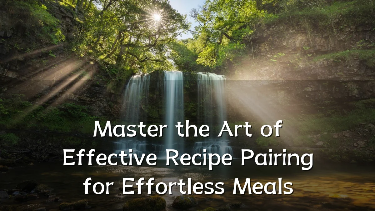 Master the Art of Effective Recipe Pairing for Effortless Meals