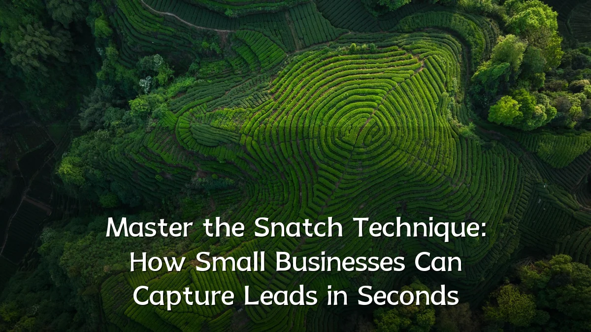 Master the Snatch Technique: How Small Businesses Can Capture Leads in Seconds